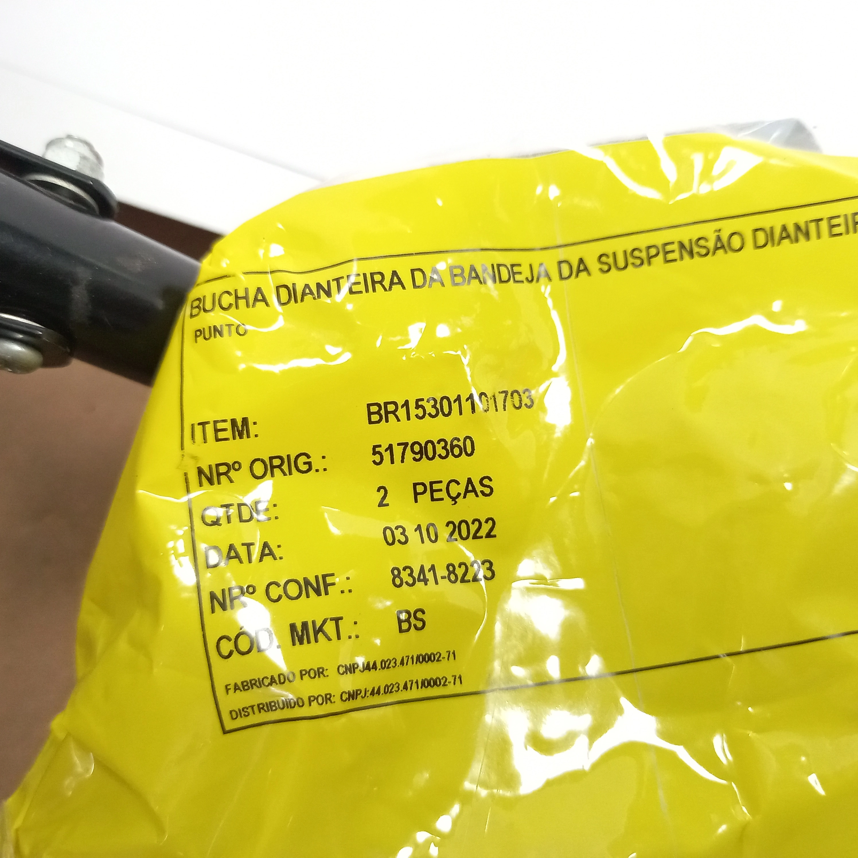 BUCHA DIANTEIRA BANDEJA DIANTEIRA FIAT BRAVO 11/16 LINEA 07/16 PUNTO 07/17 STILO 03/11
