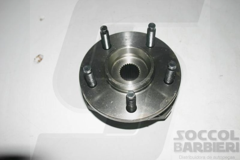CUBO RODA DIANTEIRO COM ROLAMENTO SEM ABS LIVRE 5 FUROS 27 ESTRIAS FORD RANGER 4X4 2000/