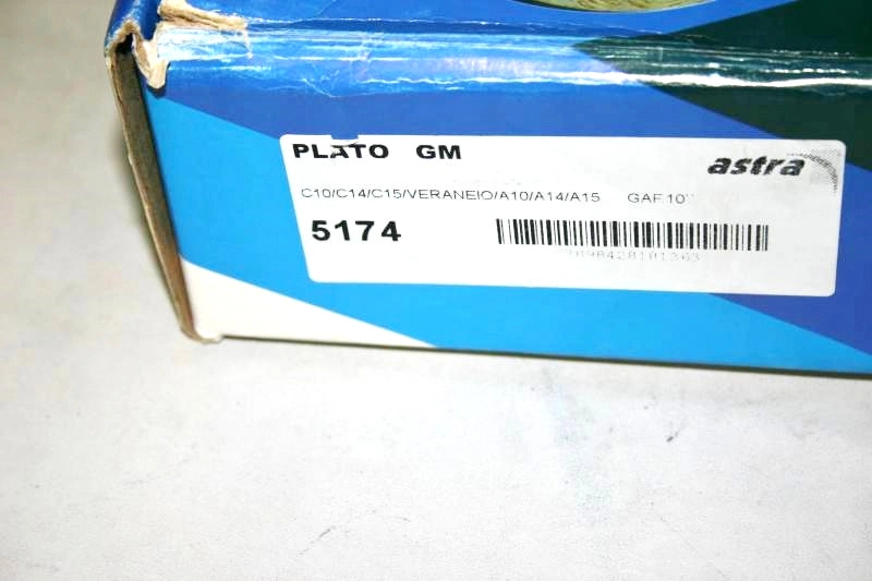 PLATO EMBREAGEM GM C-10/14/15/VERANEIO A-10/14 6 CIL TODOS - 250MM