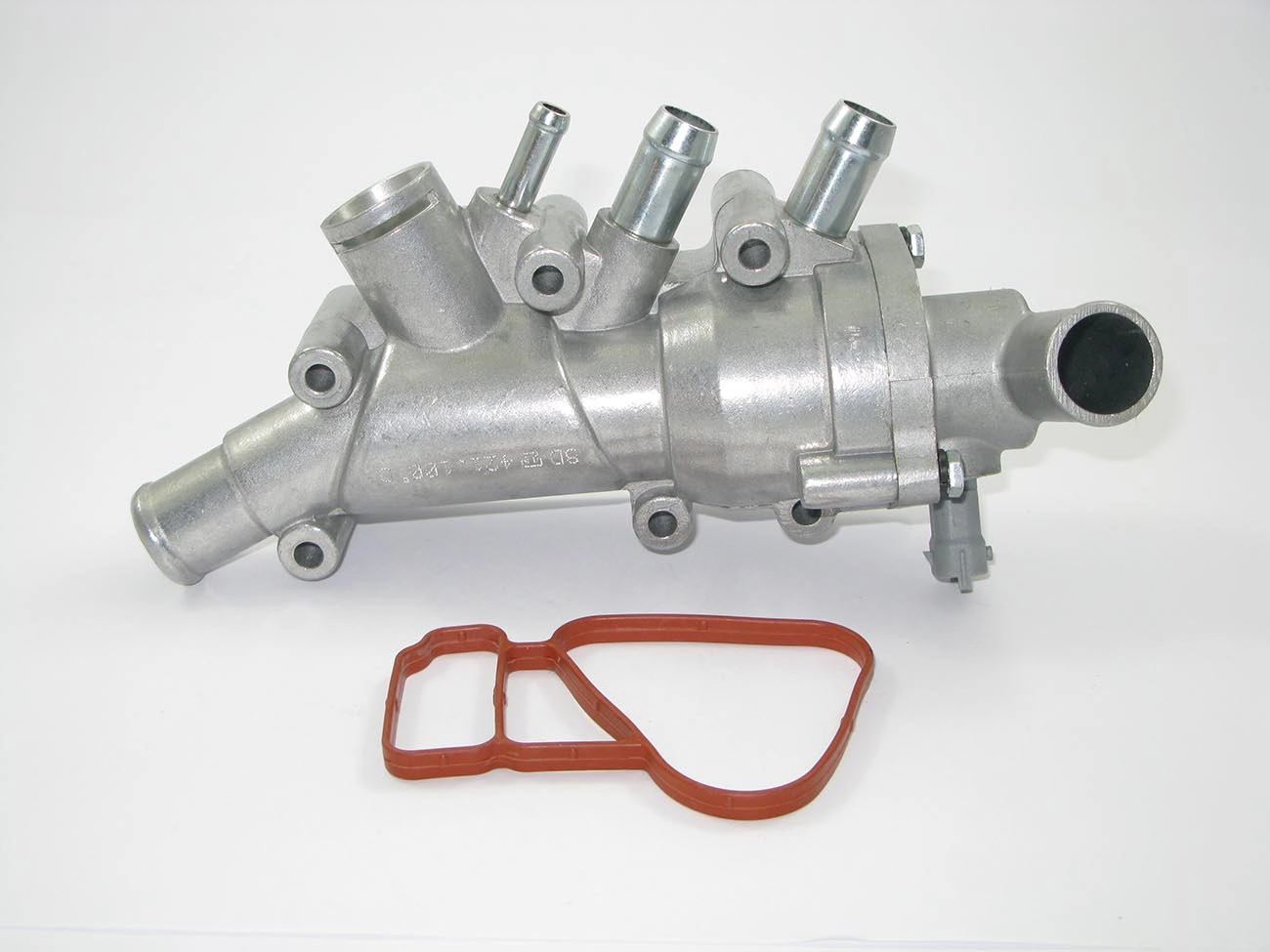 CARCAÇA ALUMÍNIO COM VÁLVULA TERMOSTÁTICA ELETRÔNICA SEM PLUG ELETRÔNICO SENSOR FORD NOVO FIESTA 06/14 ECOSPORT 06/12 FLEX