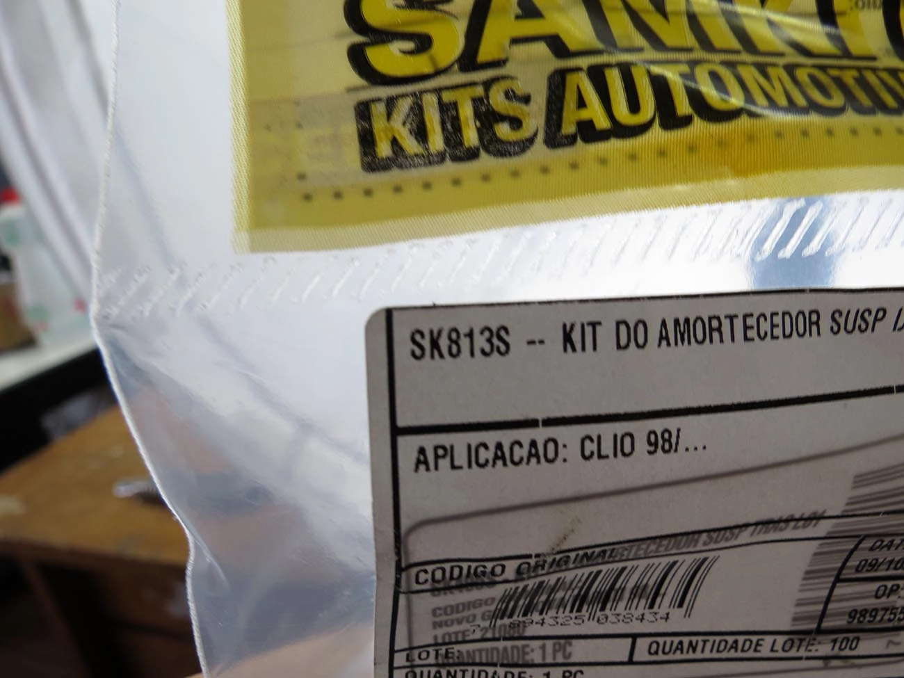 KIT AMORTECEDOR DIANTEIRO RENAULT CLIO 98/ - TWINGO 2000/ - BATENTE E COIFA