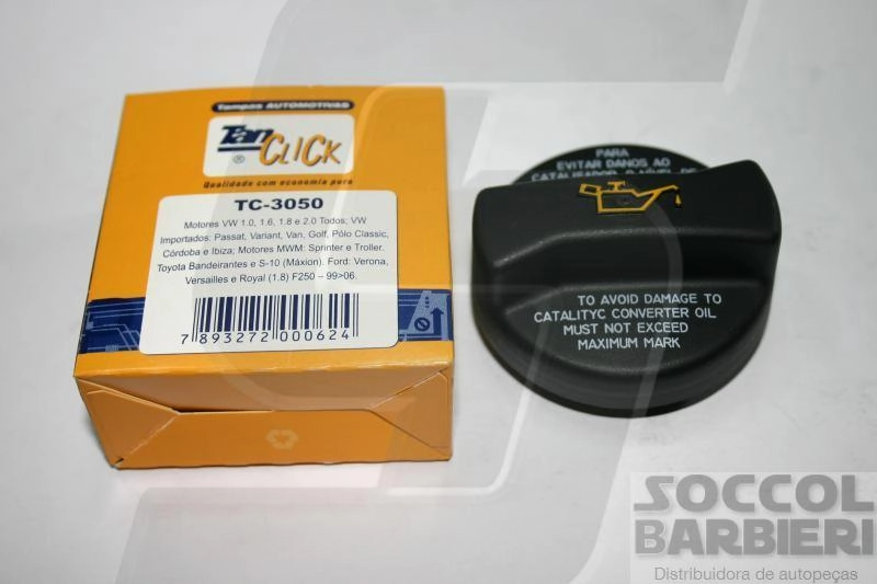 TAMPA ÓLEO MOTOR OLEO VW GOL/VOYAGE/PARATI/SAVEIRO/SANTANA/LOGUS/GOLF/POLO AP/AT