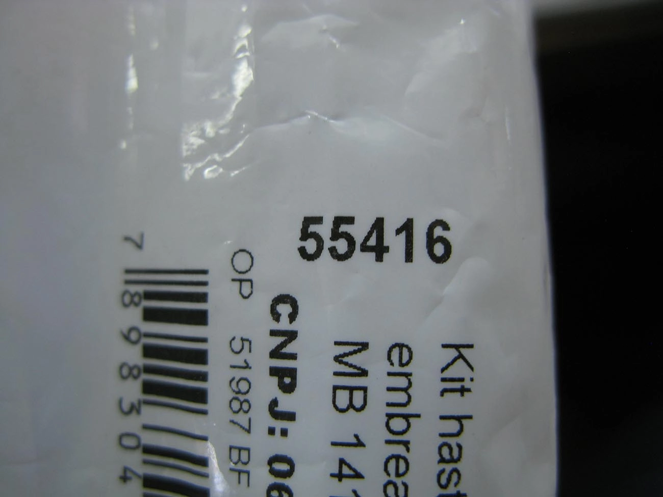 KIT HASTE CILINDRO EMBREAGEM COM CACHIMBO MB 1418 C/CACHIMBO