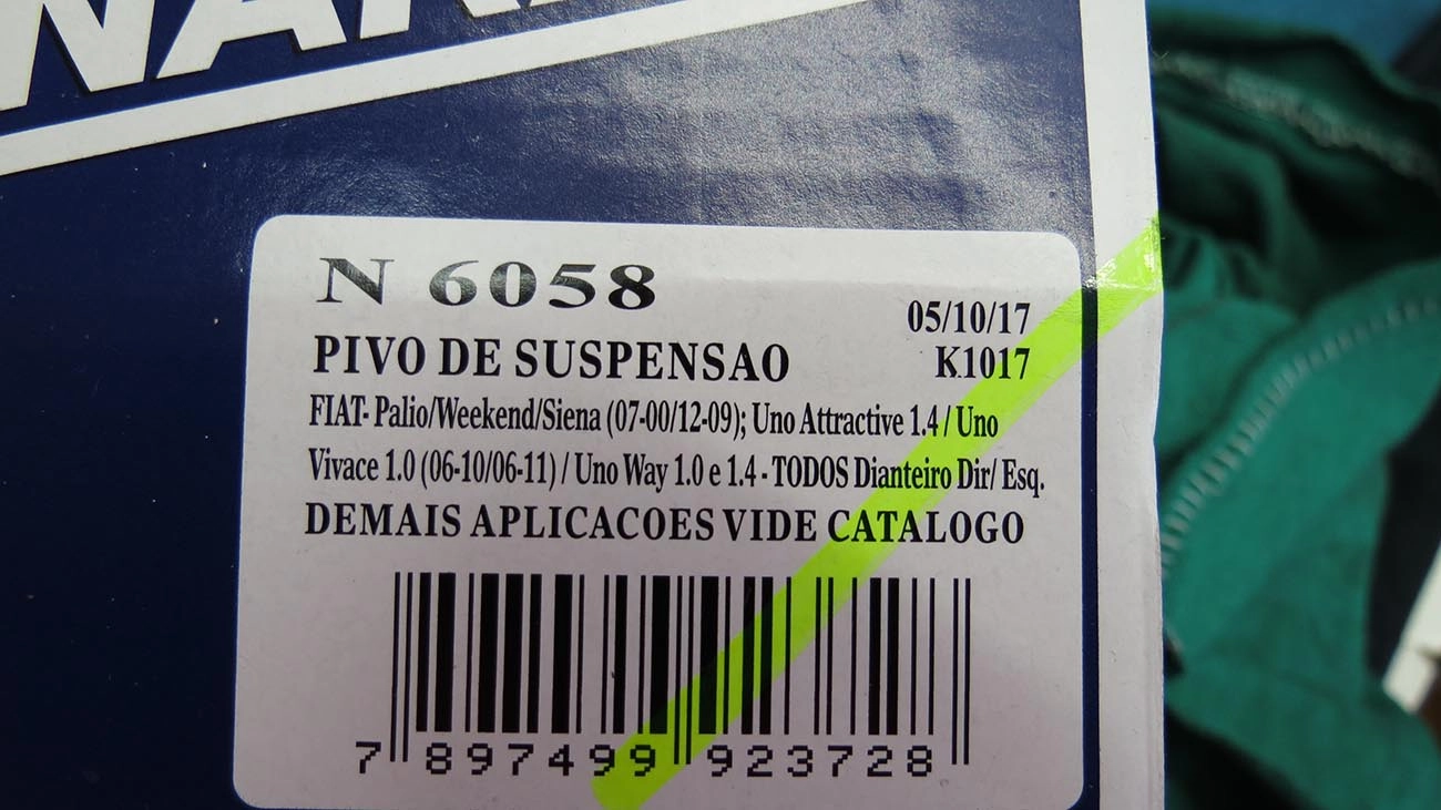 PIVÔ SUSPENSÃO FIRE EXCETO ADVENTURE FIAT PALIO/SIENA/STRADA 2001/ DOBLO 2002/ NOVO UNO 2010/