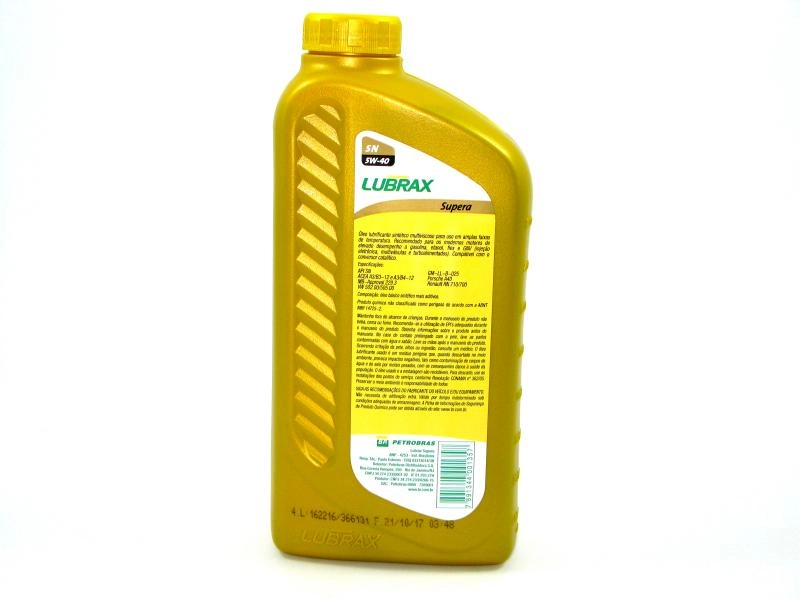 OLEO PARA MOTOR SINTETICO SAE 5W40