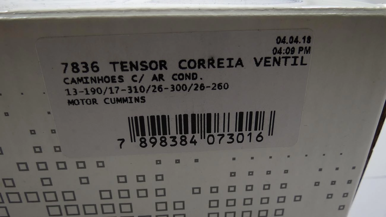 TENSOR CORREIA ALTERNADOR VW CAMINHÕES MOTOR CUMMINS C/ACD - 26-300/26-260/17-310/13-190