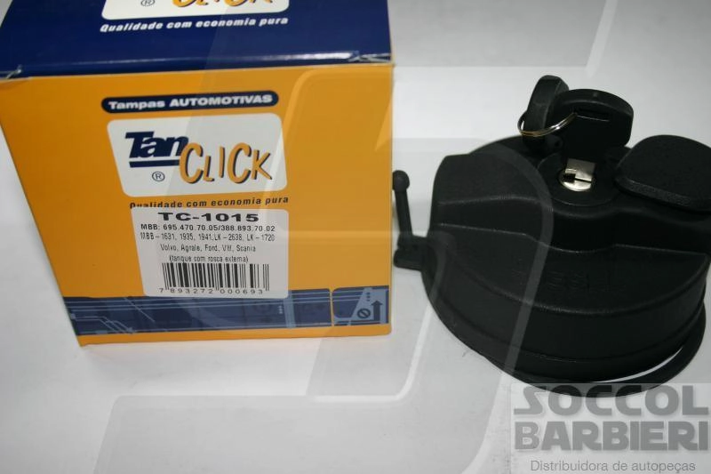 TAMPA TANQUE CAMINHOES C/TANQUE PLASTICO ROSCA EXTERNA