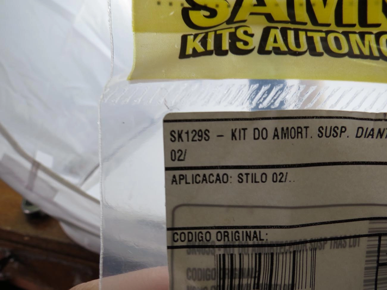 KIT AMORTECEDOR DIANTEIRO FIAT STILO 03/11 - BATENTE E COIFA COM ANEL