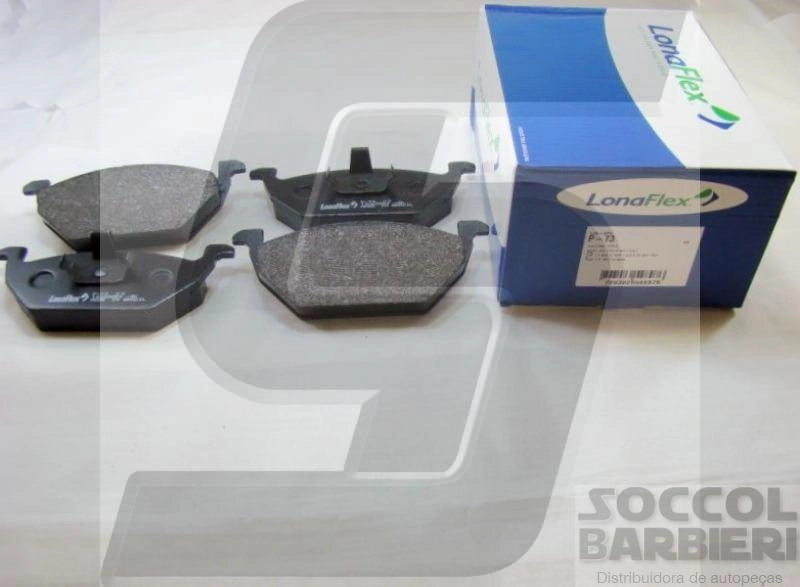 PASTILHA FREIO RODA DIANTEIRA VW GOLF 1.6/2.0 02/ POLO 16V FOX/CROSSFOX ARO 14 M. IGUAIS