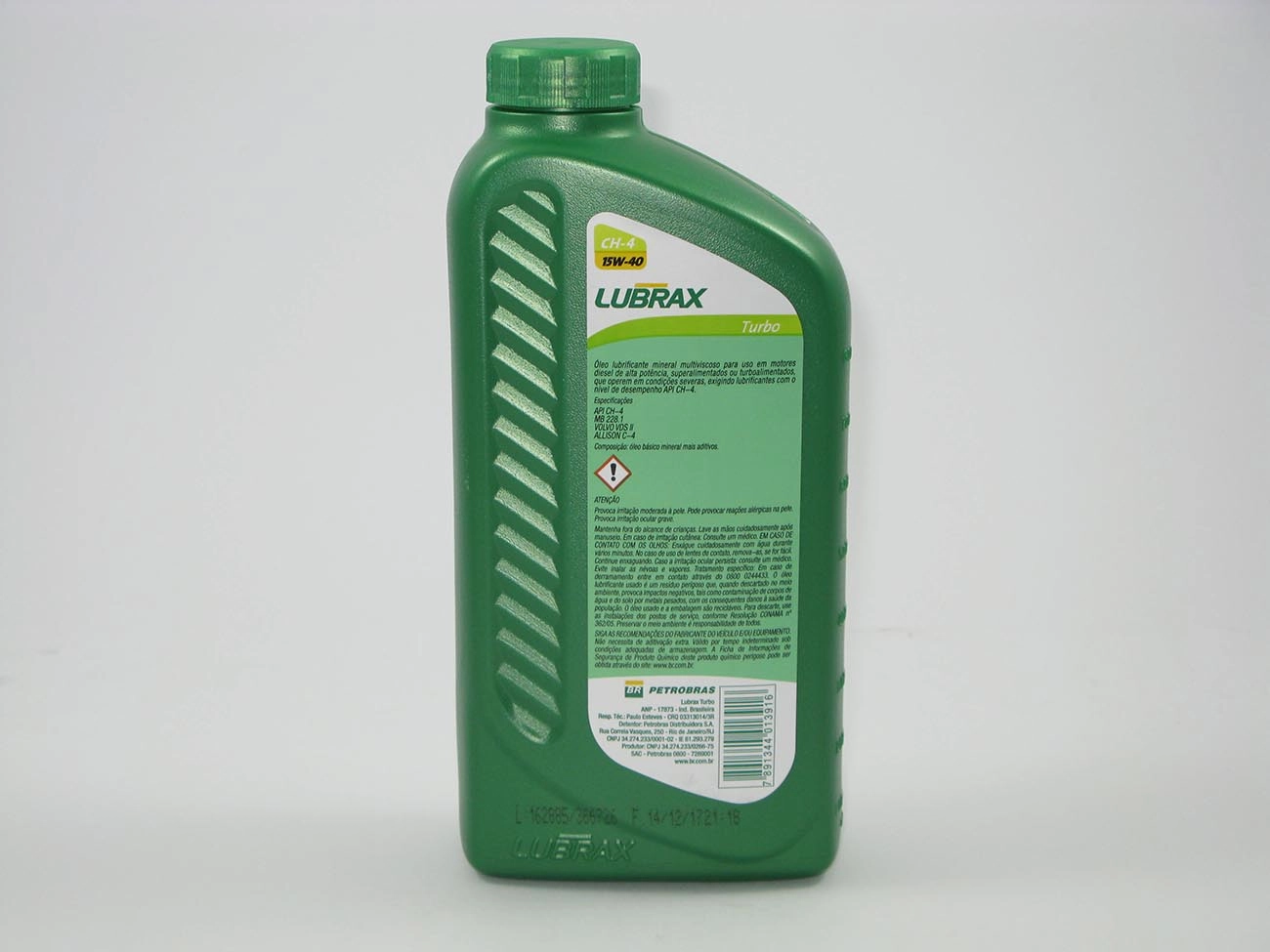 OLEO LUBRIFICANTE MINERAL MULTIVISCOSO CH-4 SAE 15W40 - MOTORES DIESEL