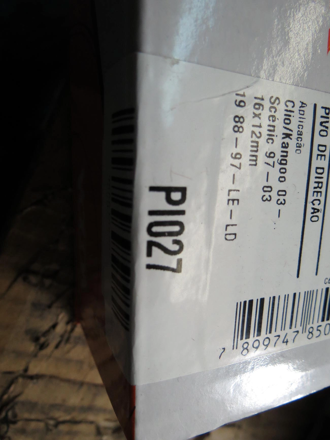 PIVÔ SUSPENSÃO RENAULT CLIO/SCENIC/MEGANE 03/ - SYMBOL 01/13 - FURO 12MM - PINO 16MM
