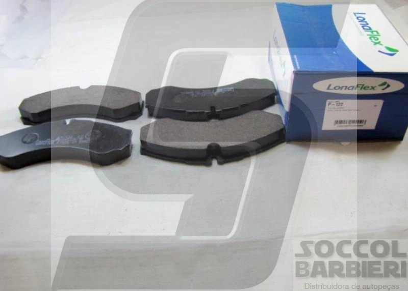 PASTILHA FREIO RODA DIANTEIRA/TRASEIRA IVECO DAILY 35.10/49.10/49.12 97/ 38.13/40.13/50.13 05/07 D/T 45S16/55C16 TRAS.