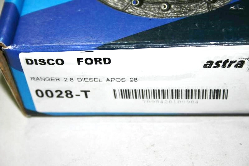 DISCO EMBREAGEM FORD RANGER 2.5 DIESEL - 256MM
