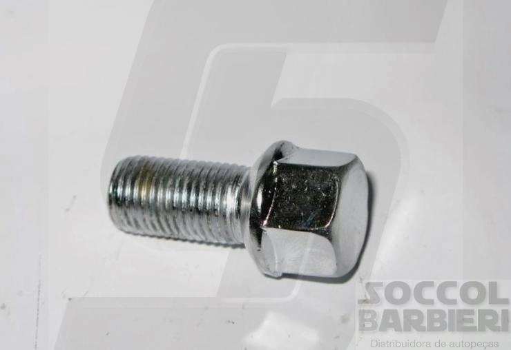 PARAFUSO RODA CROMADO DIANTEIRO OU TRASEIRO 14X15X27 VW FUSCA/BRASILIA/KOMBI CHAVE 19