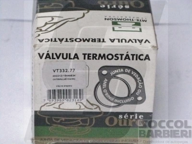 VALVULA TERMOSTATICA CUMMINS SERIE C/J/H/N/NH/NHH - SERIE OURO