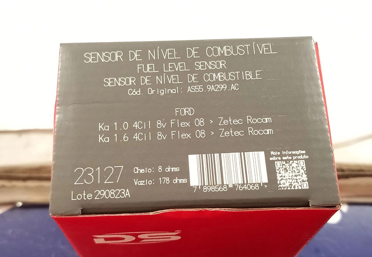 SENSOR/BOIA DE NÍVEL COMBUSTÍVEL FORD KA 1.0/1.6 8V 2008/ FLEX