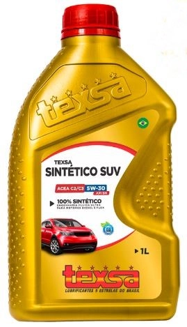 ÓLEO LUBRIFICANTE MOTOR TEXSA SINTÉTICO SUV 5W30 C2/C3 1 LITRO OLEO SINTETICO DIESEL/FLEX