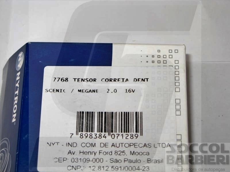 TENSOR CORREIA COMANDO RENAULT SCENIC/MEGANE 2.0 16V - OROCH 2.0 16V 13/ - DUSTER 2.0 16V 13/