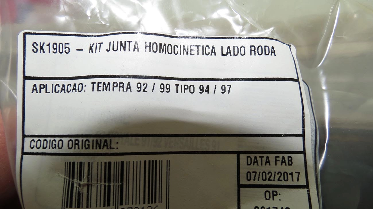 KIT REPARO HOMOCINÉTICA LADO RODA FIAT TEMPRA 92/99 EXCETO TURBO - TIPO 2.0 94/97 - 23X78X100MM