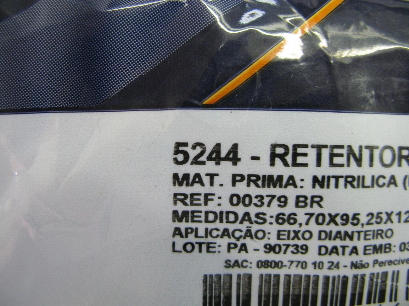 RETENTOR LINHA AGRÍCOLA/AMARELA 66,70X95,25X12,70MM MF 85X/95X/285/290