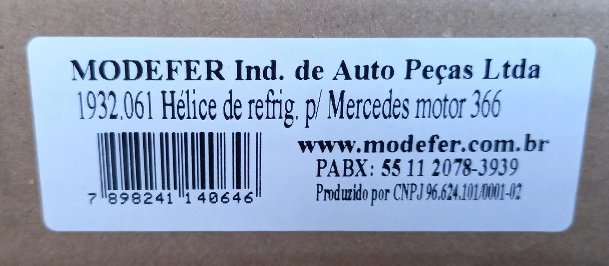 PA VENTILADOR MB OM-366A HELICE 7 PAS