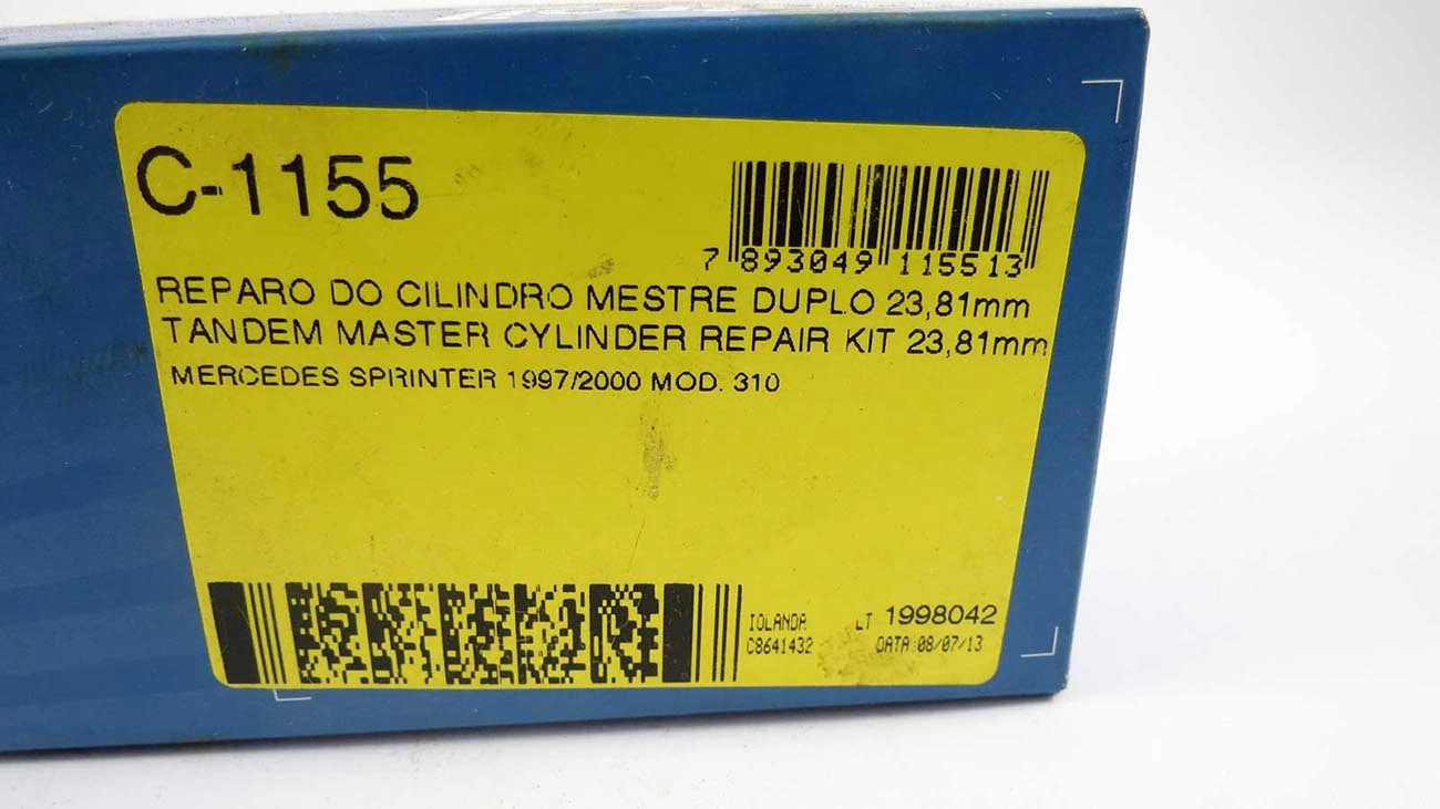 REPARO CILINDRO MESTRE DUPLO 23.81MM MB SPRINTER 97/ 15/16