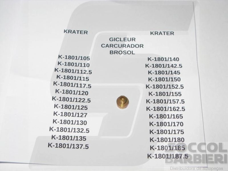 GICLEUR CARBURADOR 105 BROSOL