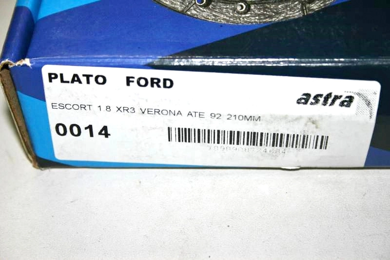 PLATO EMBREAGEM FORD ESCORT/VERONA 1.8 /12.92 - 210MM