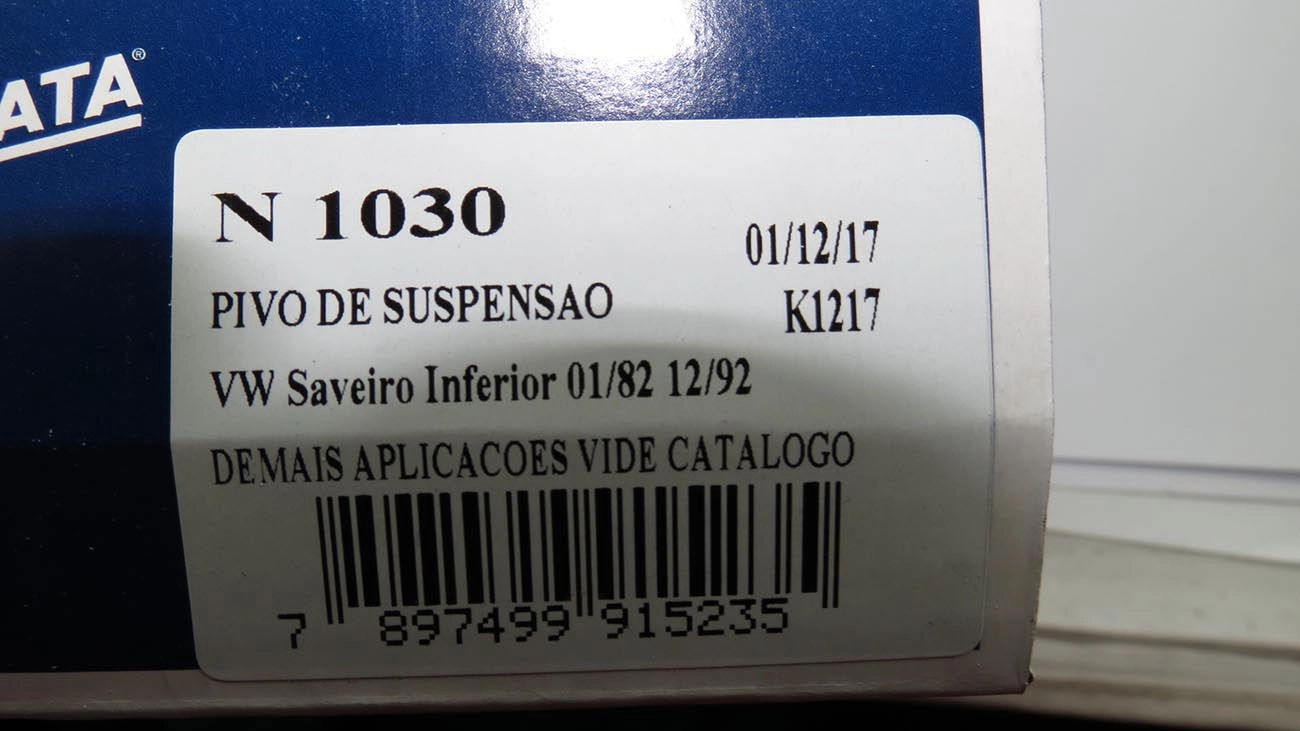 PIVÔ SUSPENSÃO ESQUERDO PINO 15MM VW GOL/VOYAGE/PARATI/SAVEIRO 80/92