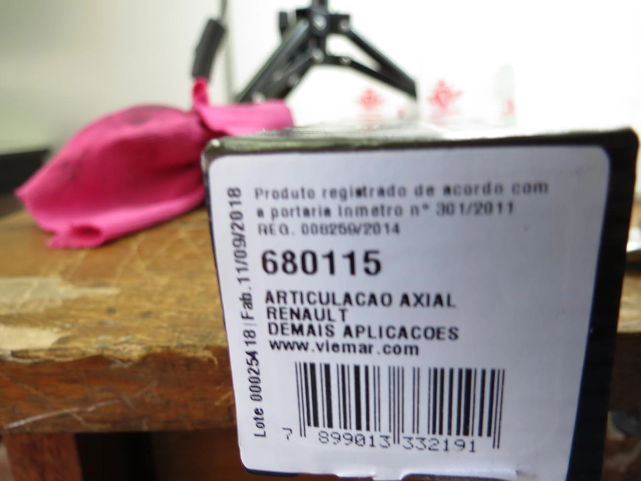 ARTICULAÇÃO/BARRA AXIAL DIREÇÃO HIDRÁULICA RENAULT CLIO II 98/ - KANGOO 00/ - SYMBOL 09/13