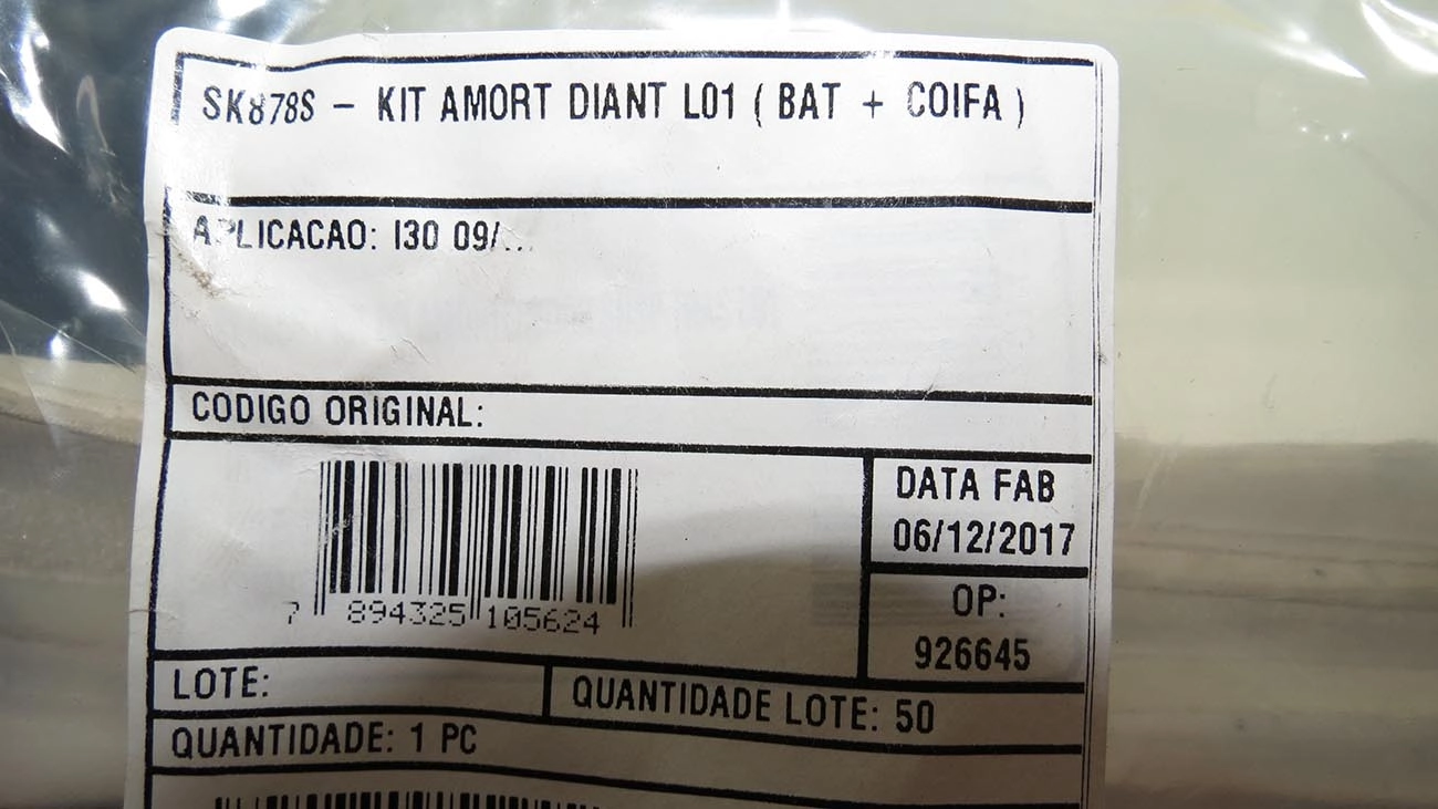 KIT AMORTECEDOR DIANTEIRO HYUNDAI I30 2009/2012 - BATENTE E COIFA