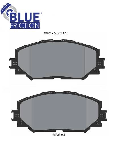 PASTILHA DE FREIO DIANTEIRA TOYOTA COROLLA 2013/ - RAV4 2006/ - PRIUS 2012/2013