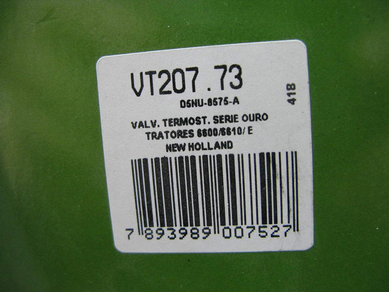 VALVULA TERMOSTATICA FORD NEW HOLLAND 6600/6610 /87 - SERIE OURO