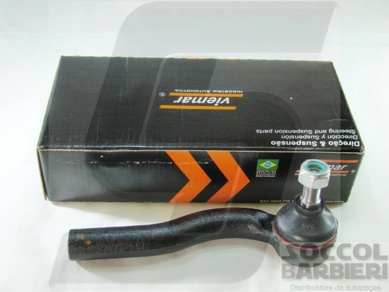 TERMINAL DIREÇÃO LADO ESQUERDO ROSCA GROSSA M14X2 FIAT NOVO UNO/PALIO/SIENA/STRADA 10/ FIORINO 14/