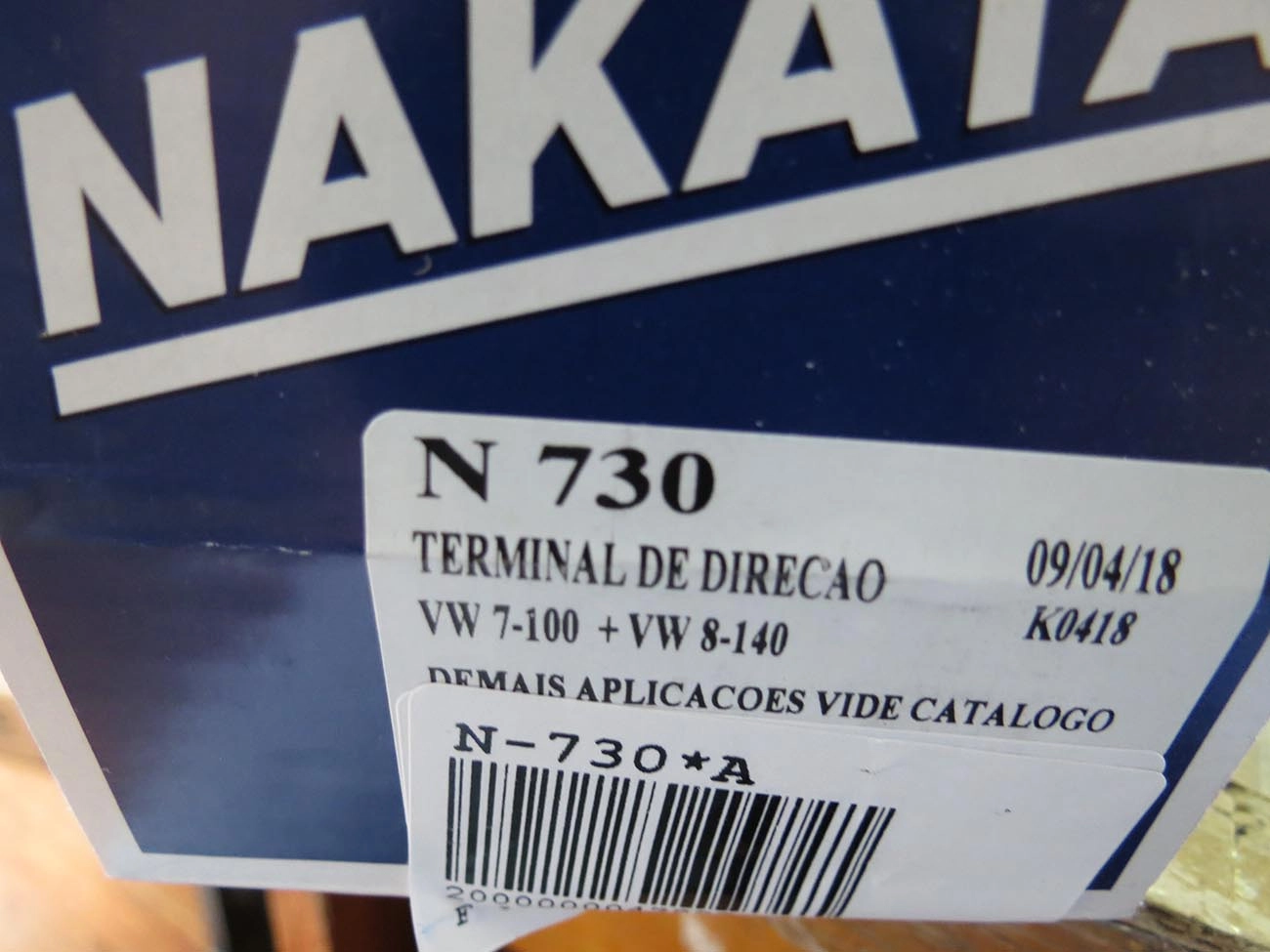 TERMINAL PARA ALAVANCA CÂMBIO ROSCA ESQUERDA PEQUENO CAMBIO VW 7.100/8.140 P/CAMBIO ESQUERDO