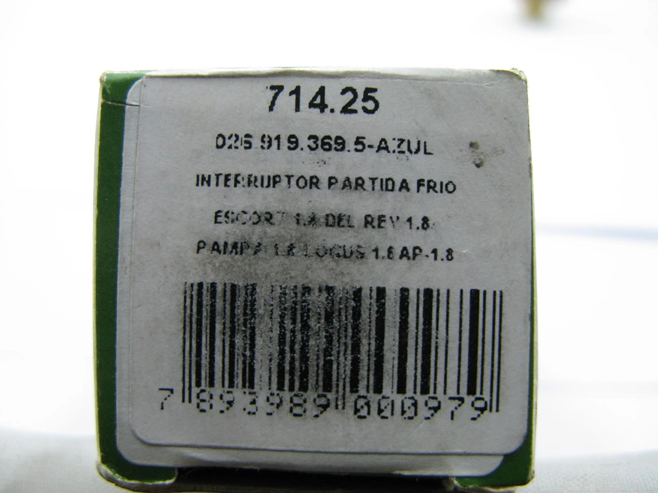 INTERRUPTOR TÉRMICO - PARTIDA A FRIO - VW GOL/VOYAGE/SANTANA/LOGUS 1.6/1.8 88/ AP TODOS