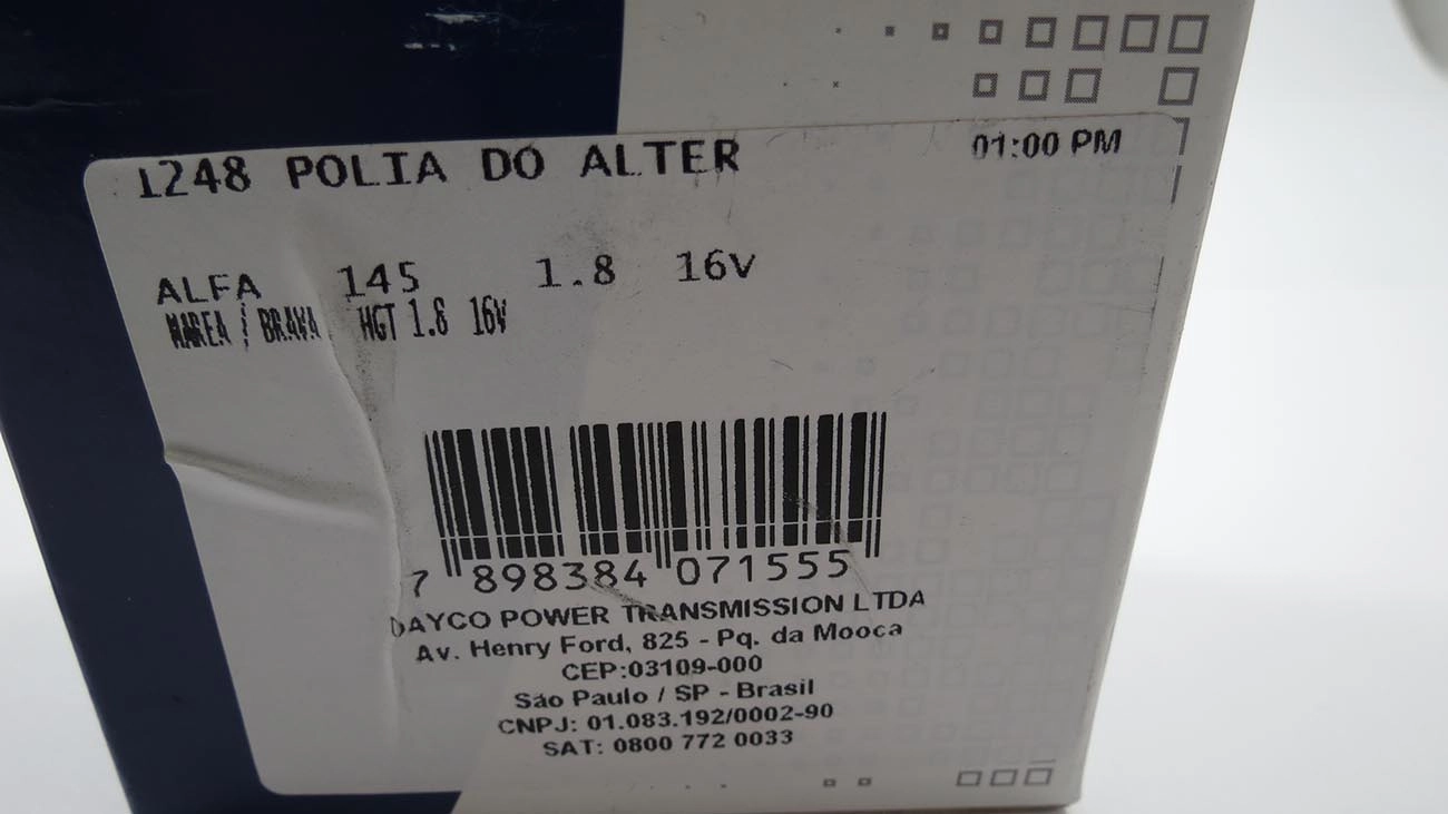 POLIA CORREIA AR CONDICIONADO - FIAT BRAVA/MAREA 1.8 16V - 145 1.8 16V
