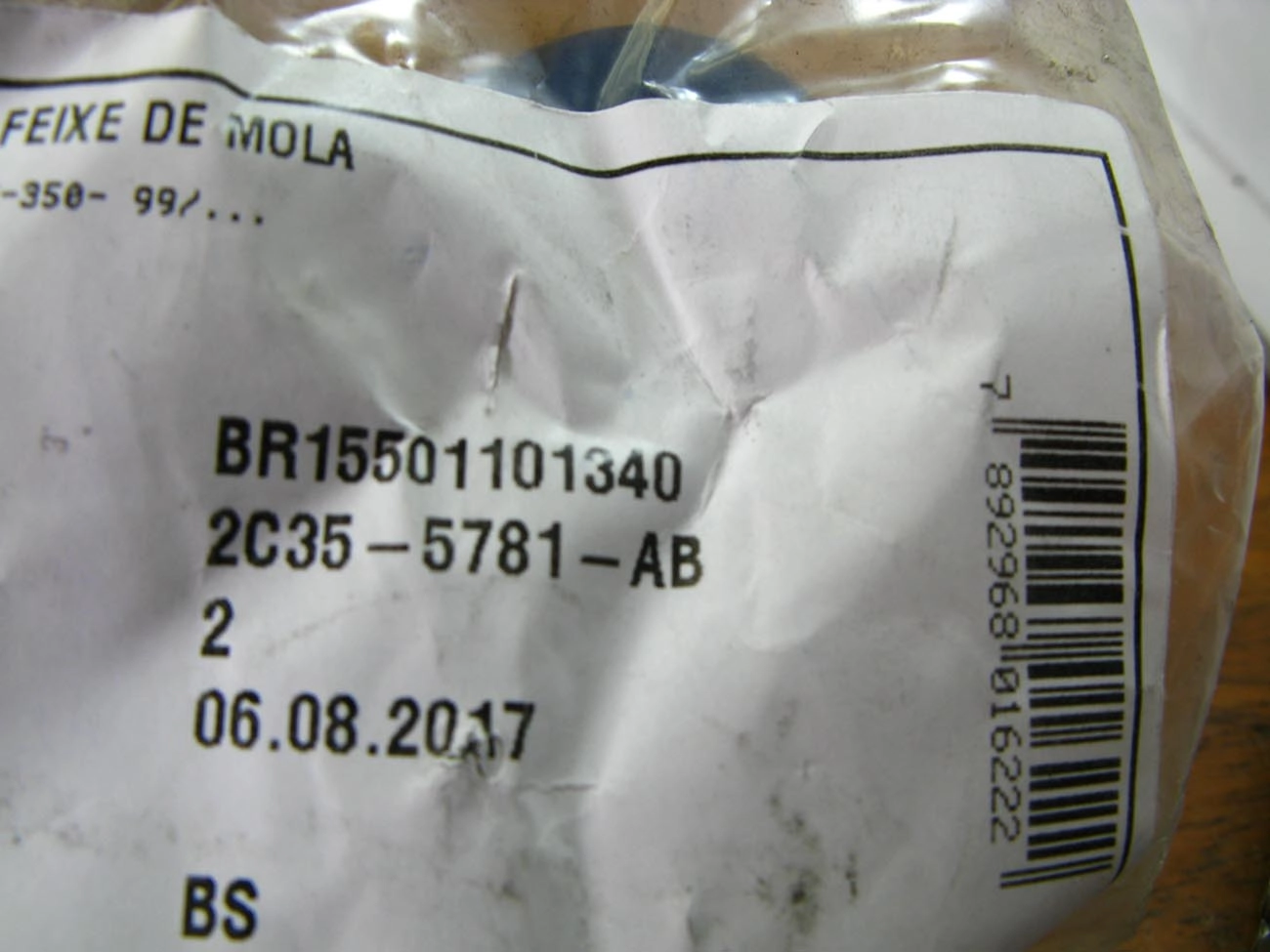 BUCHA JUMELO FEIXE MOLAS TRASEIRO MOLA FORD F-250/350 99/ TRASEIRA