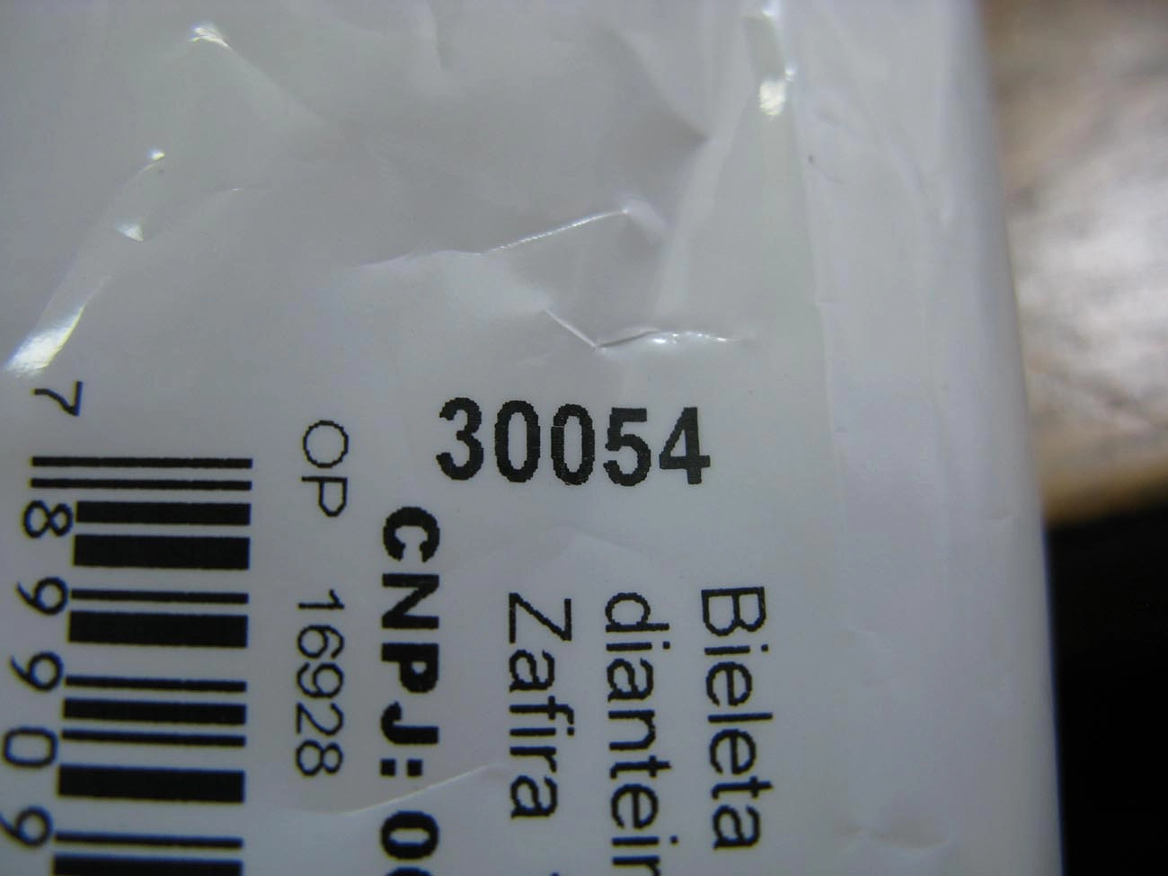 BIELETA BARRA ESTABILIZADORA MATERIAL NYLON SUSPENSÃO DIANTEIRA LD/LE GM VECTRA 06/ ZAFIRA 01/12 ASTRA 99/