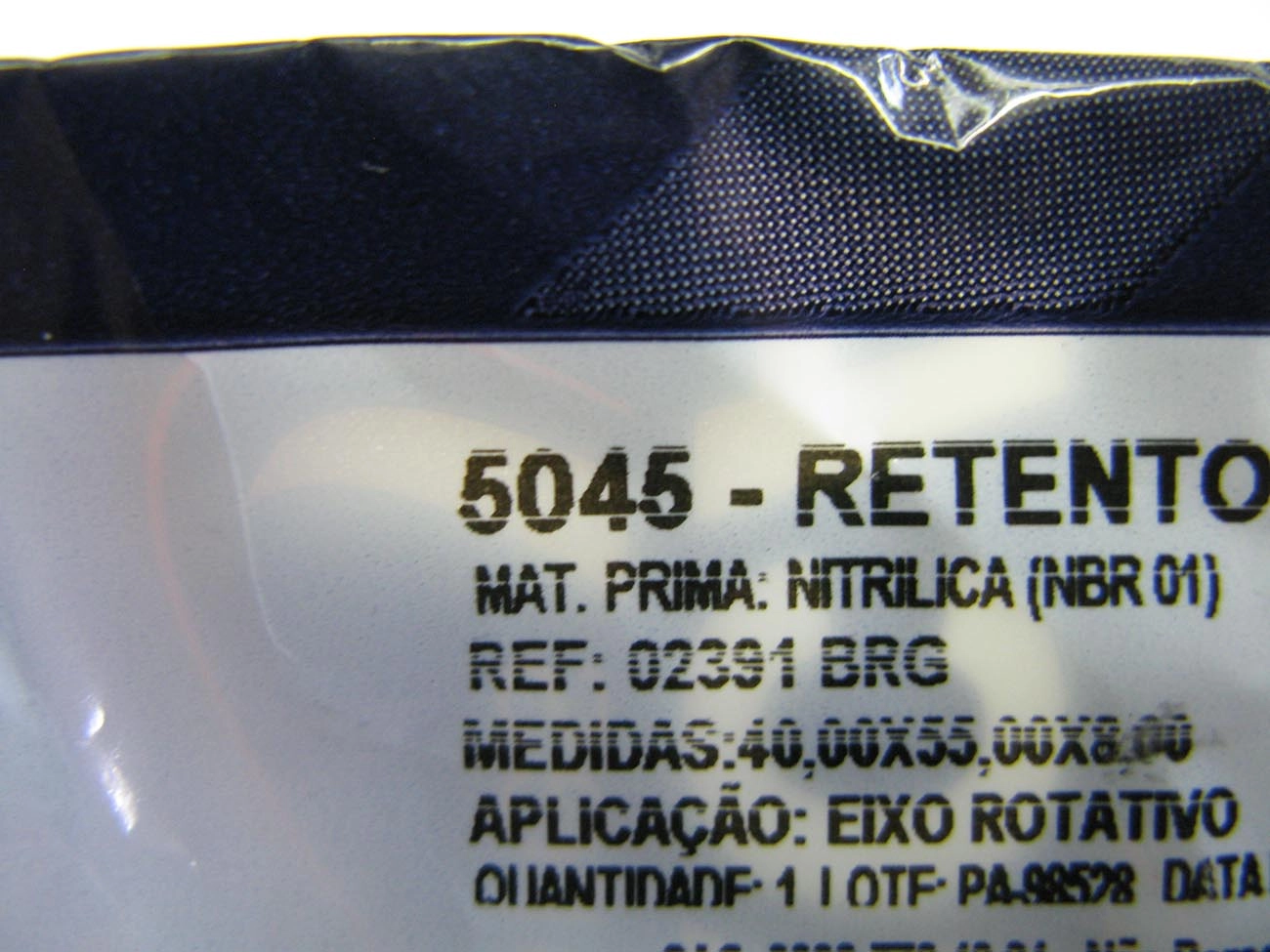 RETENTOR CUBO RODA TRASEIRO EIXO ROTATIVO 40X55X8MM TRASEIRA FORD ESCORT/VERONA /92 HOBBY