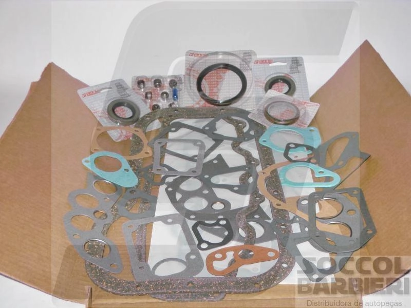 JOGO JUNTAS COMPLETO MOTOR FIAT 1050/1300 TODOS 80/88 ALCOOL