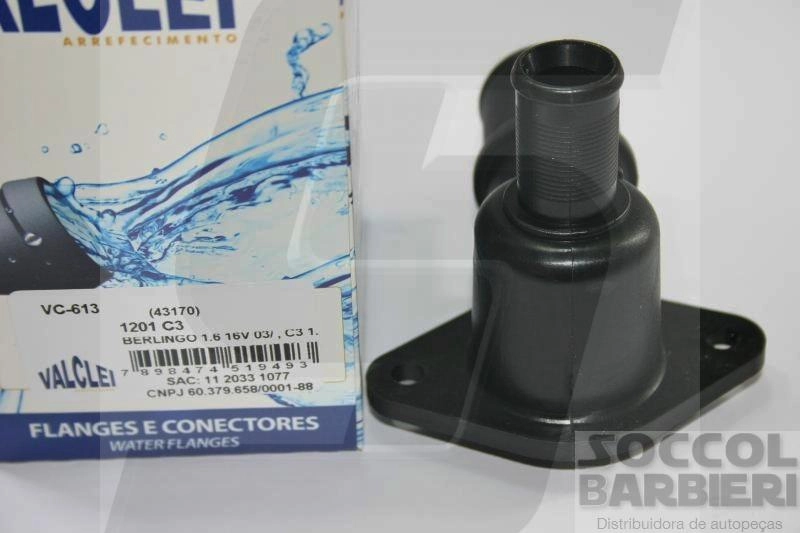 CONECTOR/FLANGE DE ENTRADA BLOCO -CITROEN C3/PICASSO/BERLINGO 1.6 16V - PEUGEOT 206/207 1.6 16V