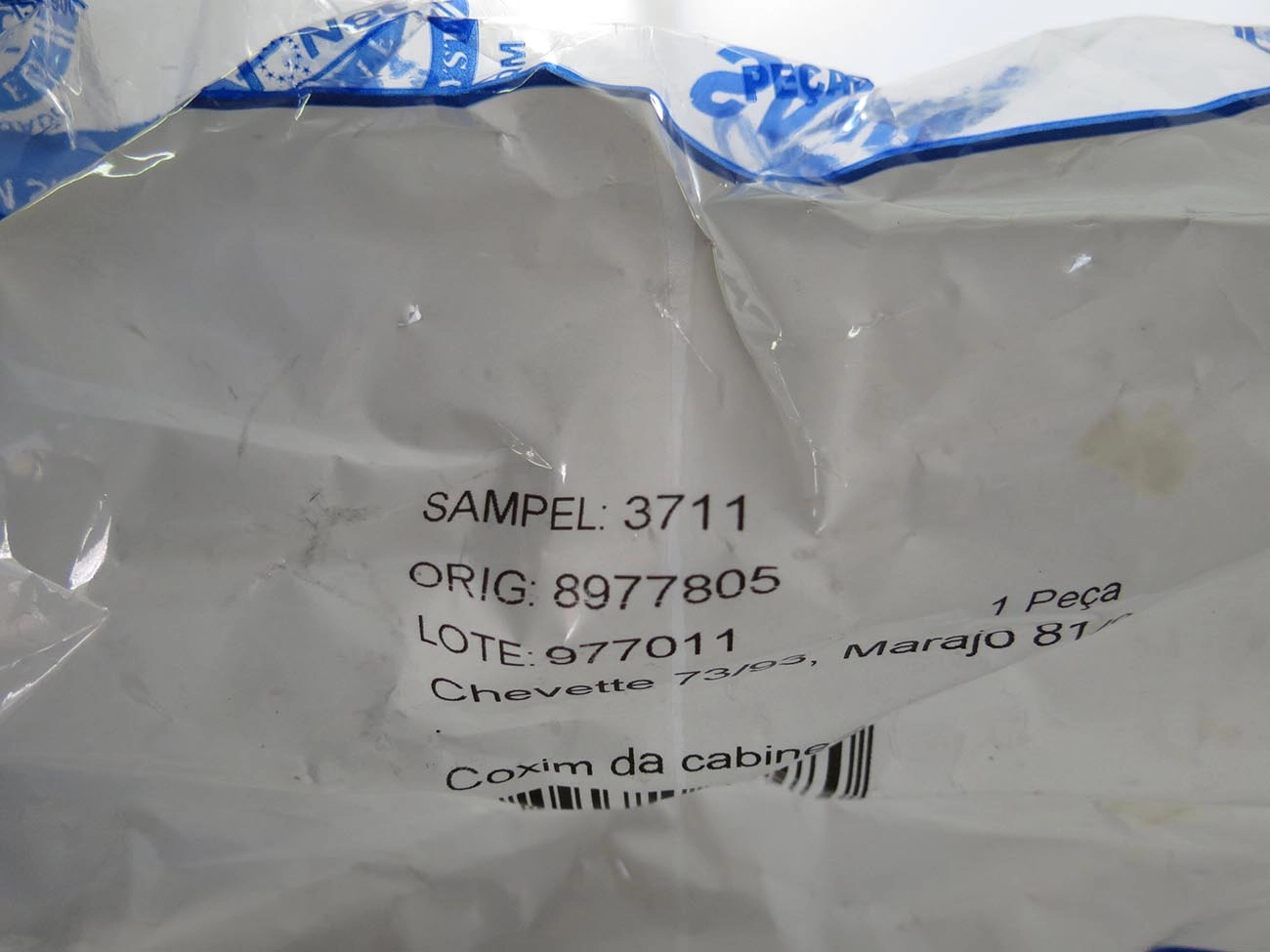 COXIM CAMBIO GM CHEVETTE TODOS - OPALA/CARAVAN 80/ - COXIM CABINE DIANTEIRO S-10 95/