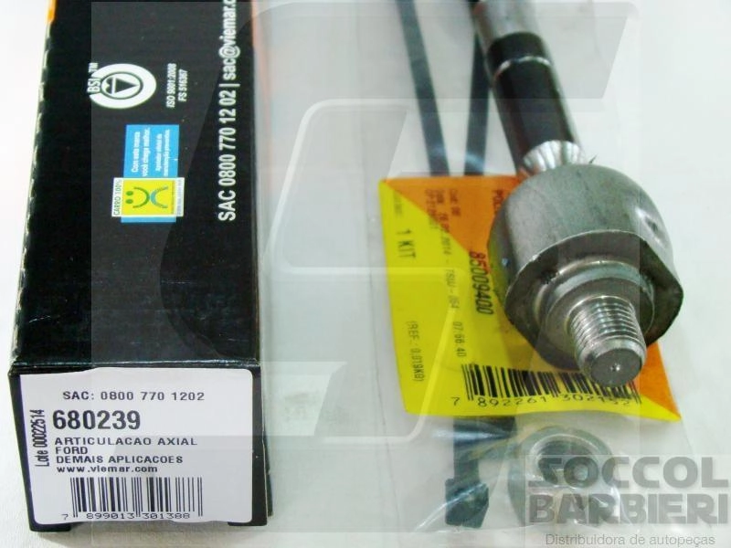 ARTICULAÇÃO/BARRA AXIAL DIREÇÃO MECÂNICA FORD KA 97/07