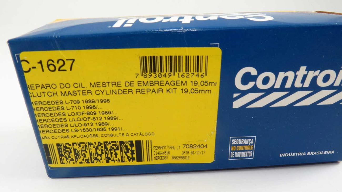 REPARO CILINDRO MESTRE EMBREAGEM 19.05MM MB 709/809/812/912/OF-1618/1620/1630/1635/1929/1938/1941 3/4