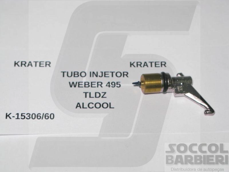 TUBO INJETOR 60 CARBURADOR WEBER 495 TLDZ VW/FORD/FIAT