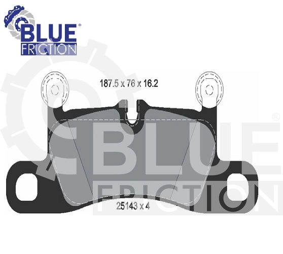 PASTILHA DE FREIO TRASEIRA PORSCHE 718 BOXTER 16/ - 911 CARRERA/CABRIOLET 11/20  - CAYENNE 17/