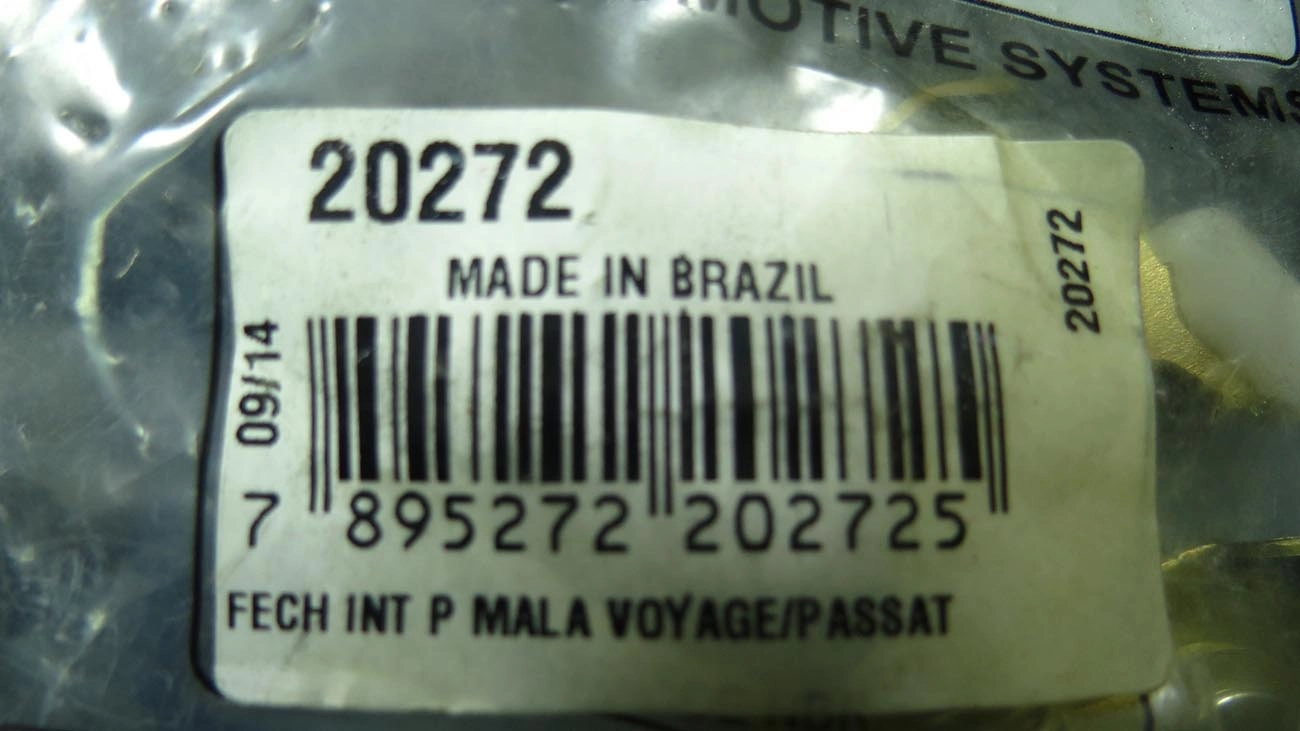 FECHADURA PORTA MALAS VW PASSAT 1977/1988 VOYAGE 1981/1996 INTERNA