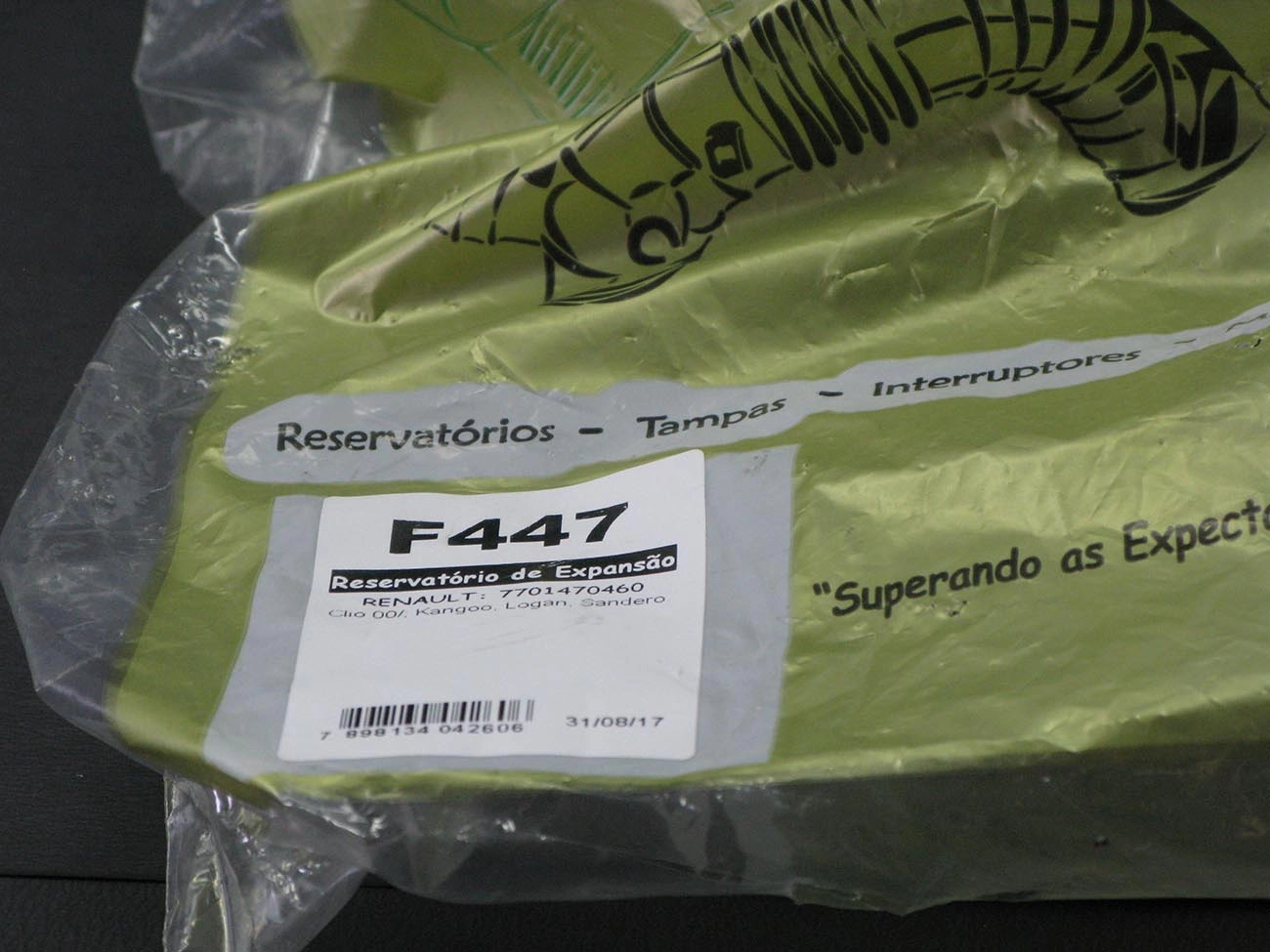 RESERVATÓRIO ÁGUA DO RADIADOR RENAULT CLIO/KANGOO 2000/ - DUSTER 2010/