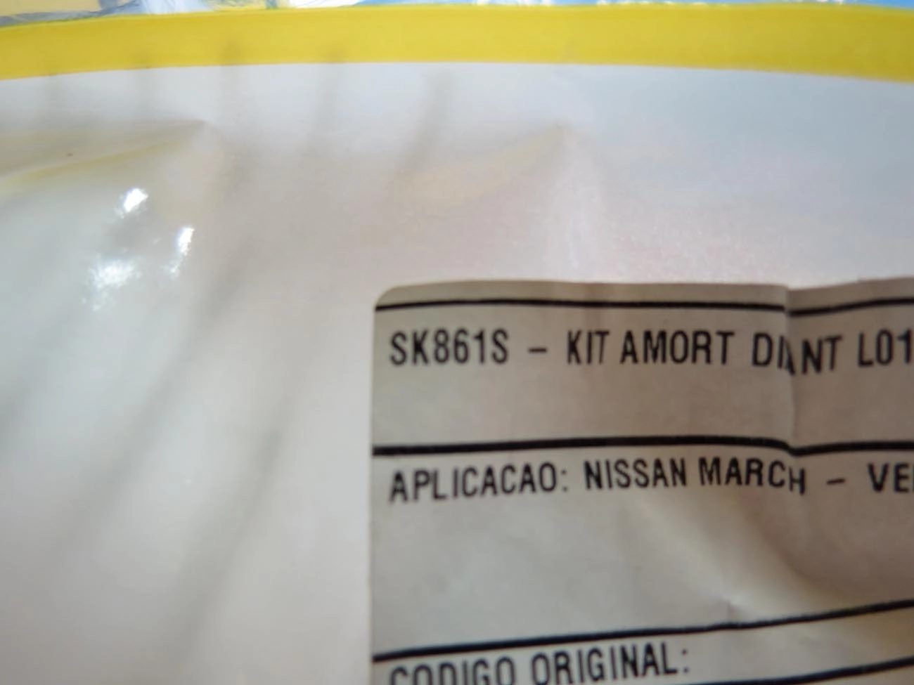KIT AMORTECEDOR DIANTEIRO NISSAN MARCH/VERSA 2011/ - KICKS 2016/ - BATENTE/COIFA